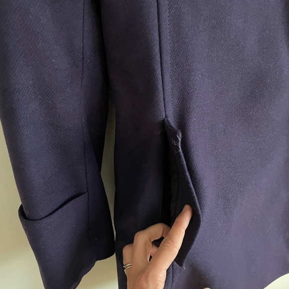 Michael by Michael Kors Hooded Wool Peacoat Double Breasted Plum Purple 4 - Picture 9 of 16